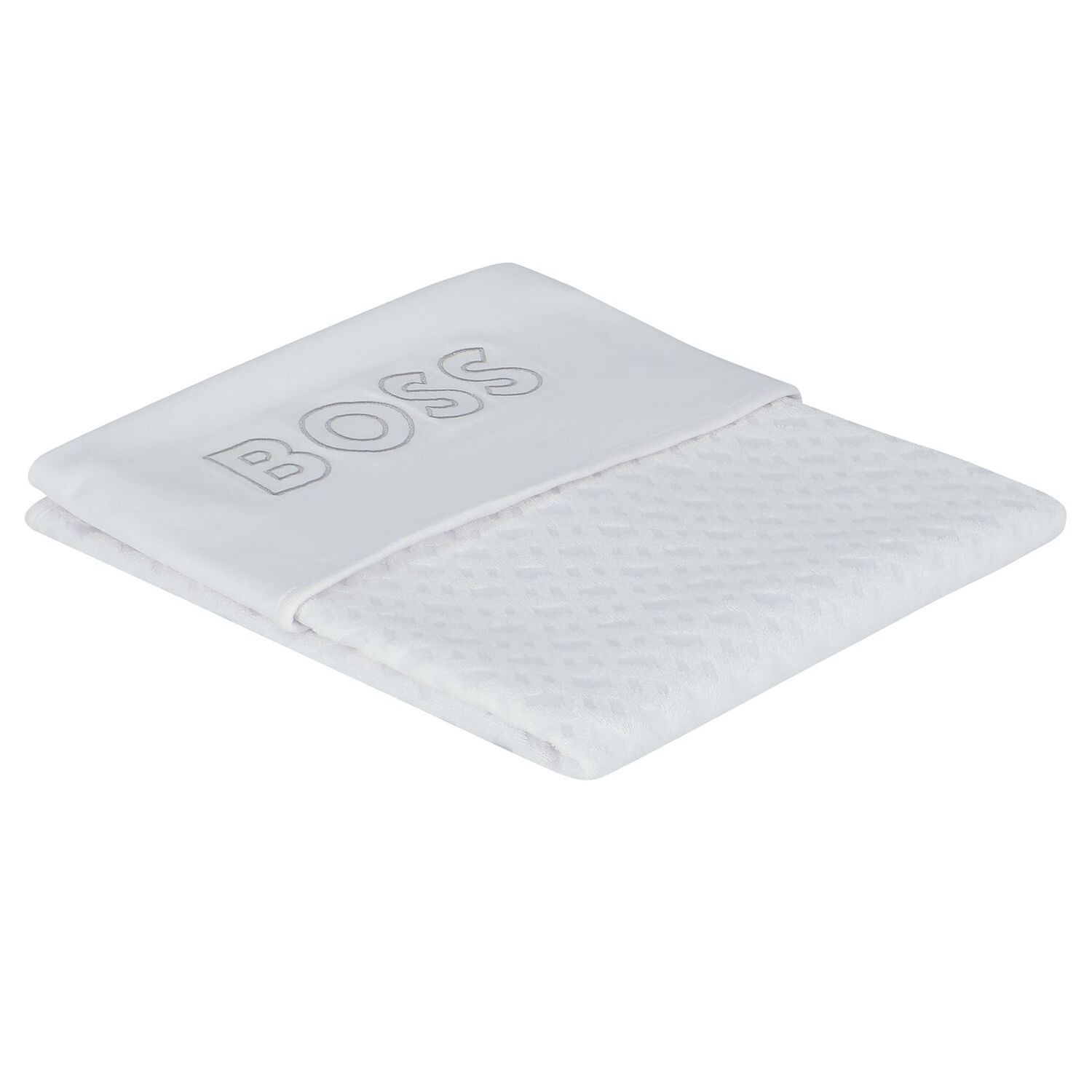 White Logo Baby Blanket, 1, hi-res