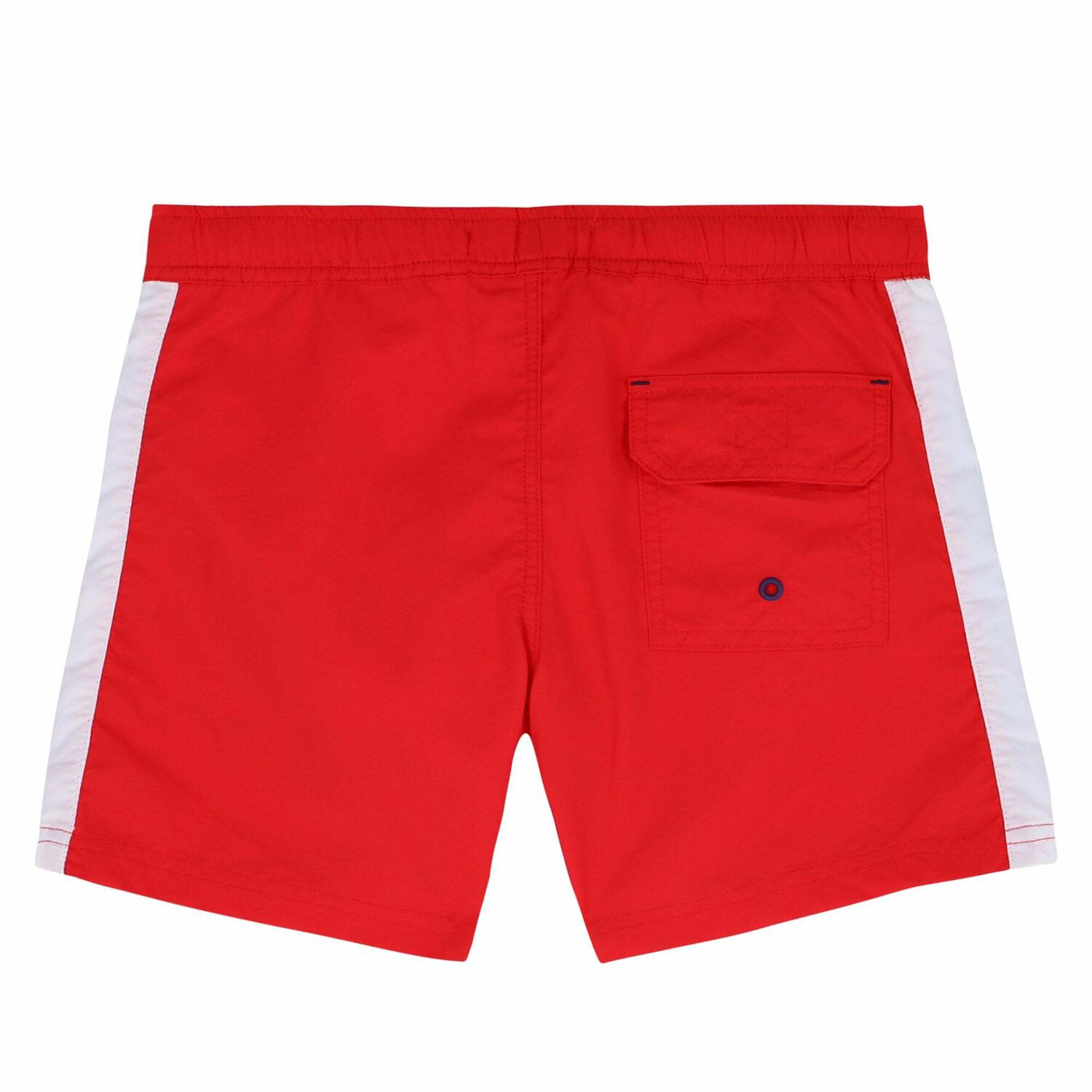 Boys Red Logo Swim Shorts, 1, hi-res image number null