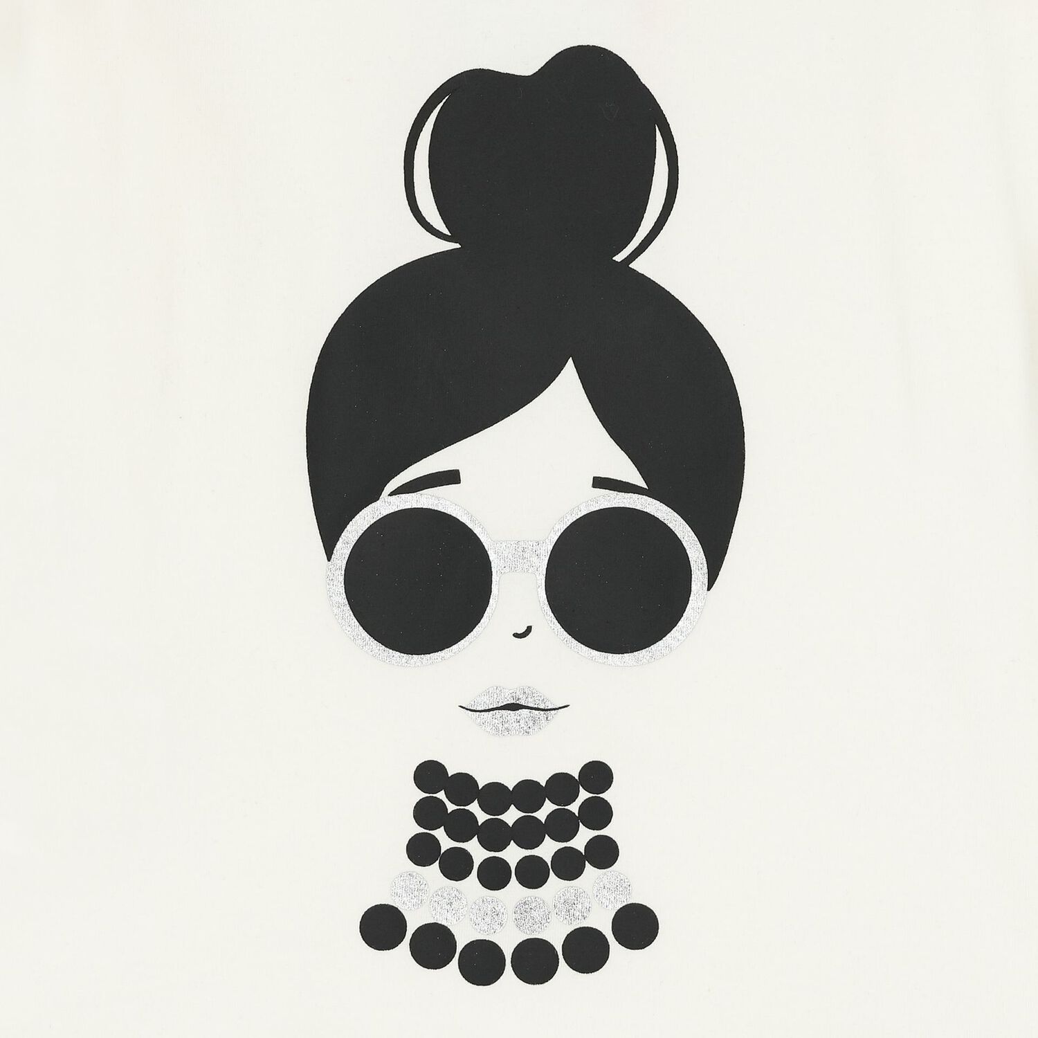 Girls Ivory Long Sleeve Top, 1, hi-res image number null