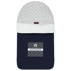 Baby Boys Navy Blue & White Logo Nest, 2, hi-res