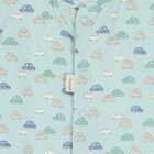 Baby Boys Green Car Print Babygrow & Hat Set, 2, hi-res