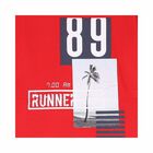 Boys Red Cotton T-shirt, 1, hi-res