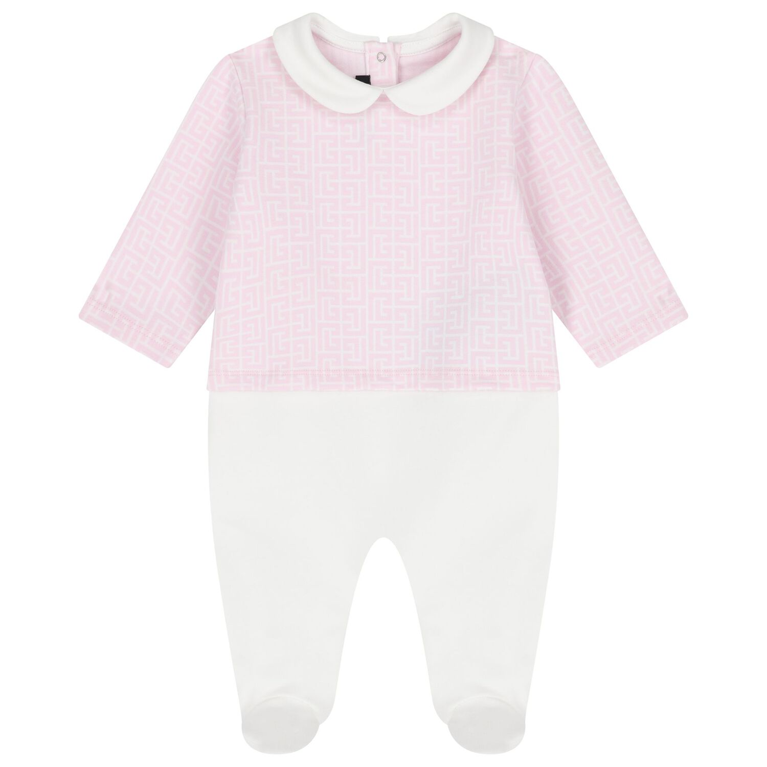 Baby Girls Pink & White Logo Babygrow Gift Set, 2, hi-res