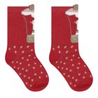 Baby Girls Red & Ivory Socks ( 4-Pack ), 3, hi-res