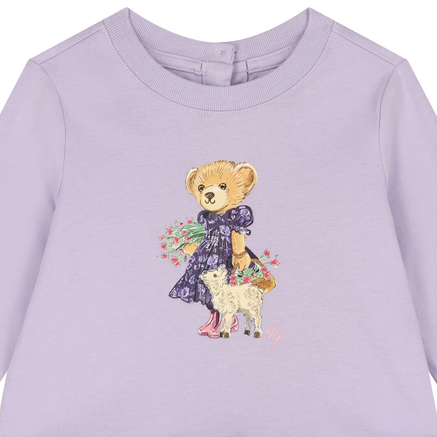 Baby Girls Purple & Ivory Logo Leggings Set, 1, hi-res