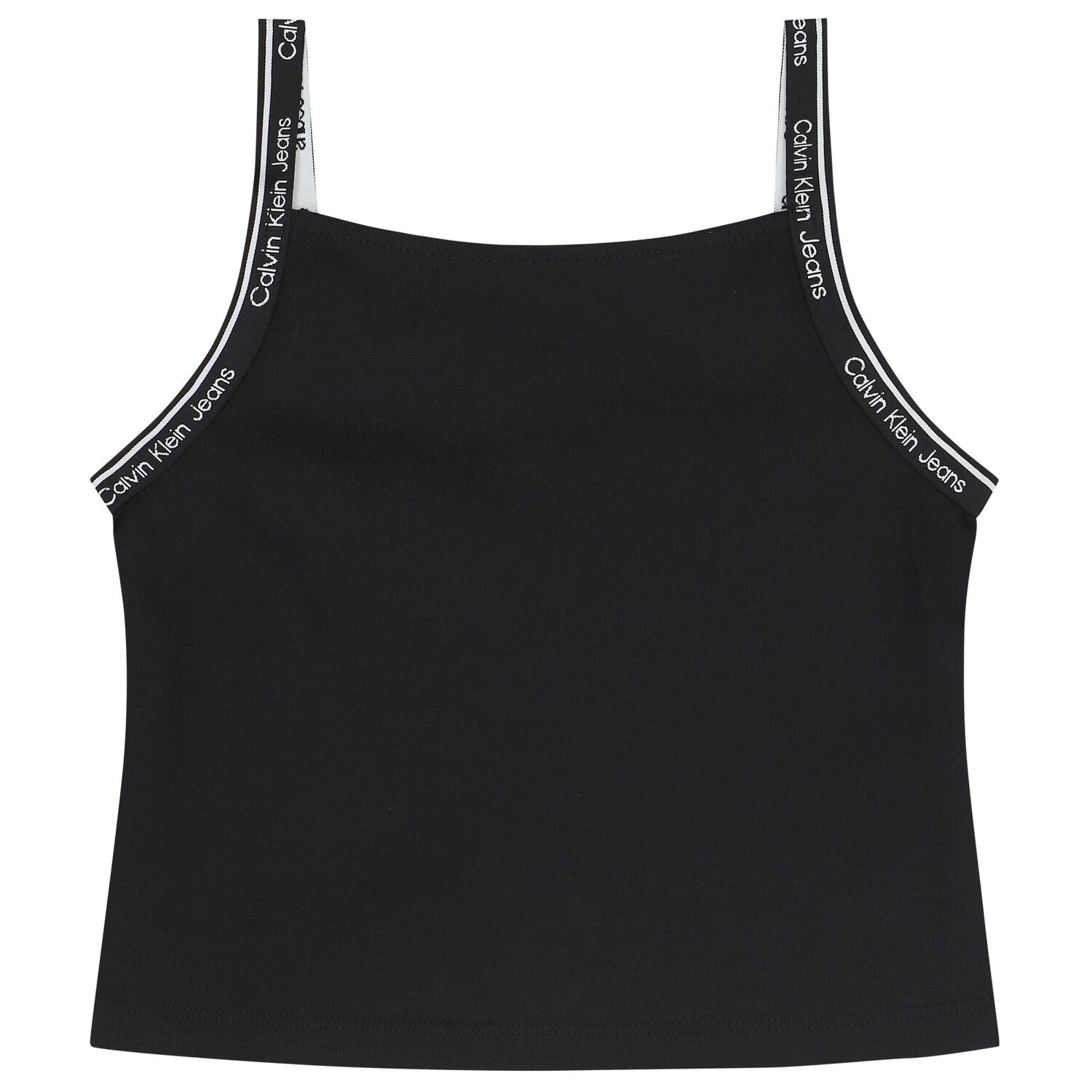 Girls Black Logo Sleeveless Top, 1, hi-res image number null