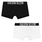 Boys White & Black Logo Boxer Shorts ( 2-Pack ), 2, hi-res