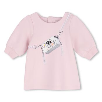 Younger Girls Pink Bag Dress