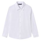 Boys White Long Sleeve Shirt, 1, hi-res