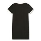 Girls Black Logo Polo Dress, 1, hi-res