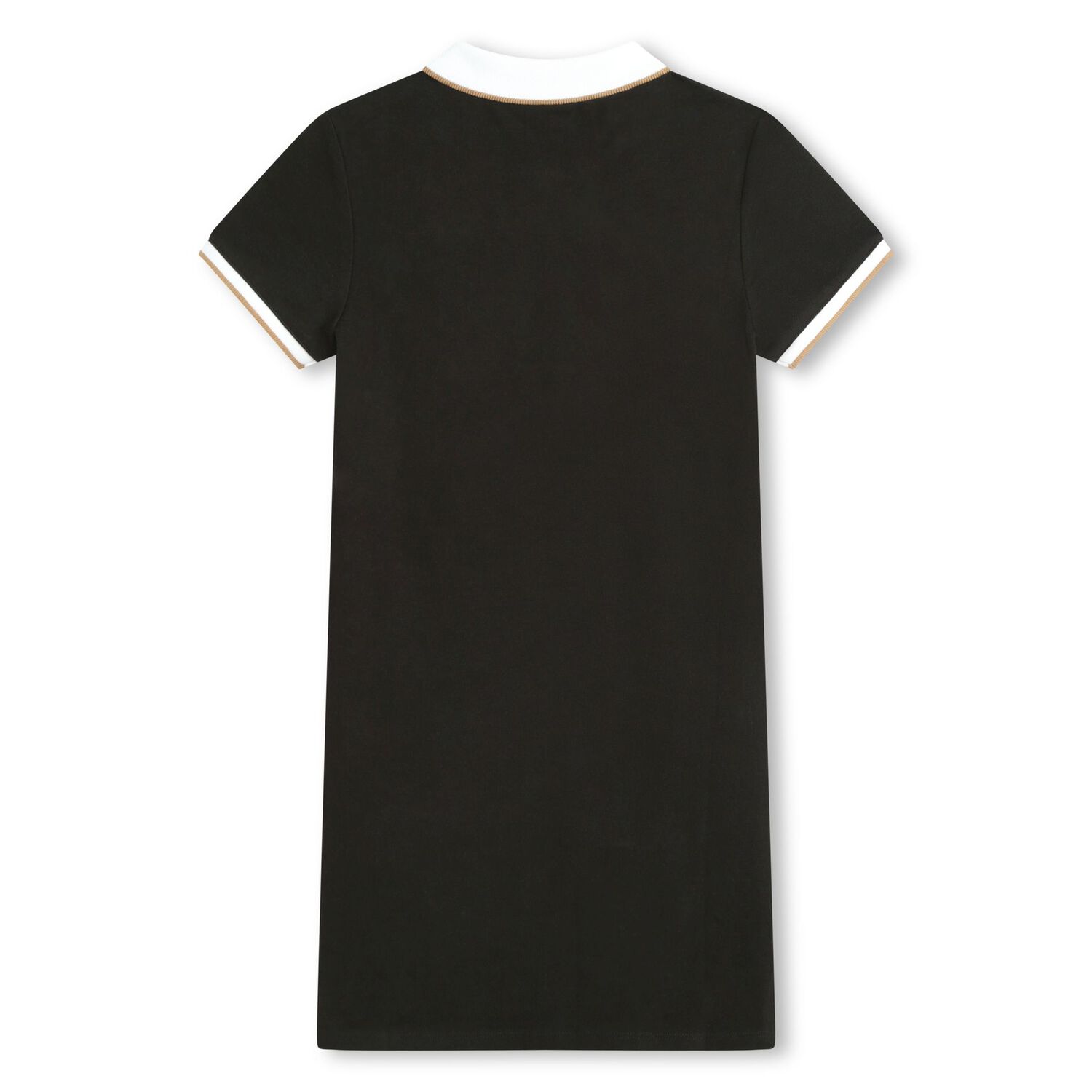 Girls Black Logo Polo Dress, 1, hi-res image number null