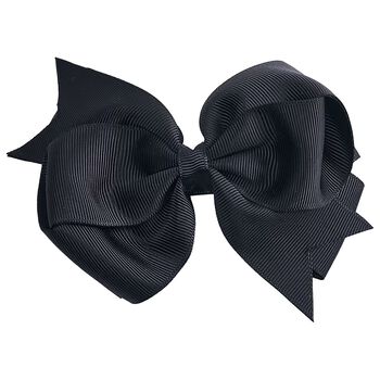 Girls Black Bow Hairclip