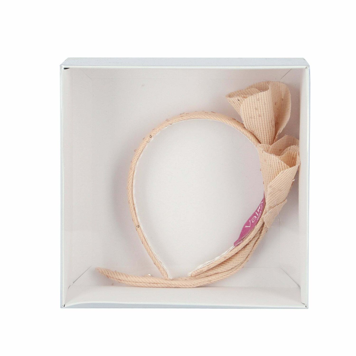 Girls Beige Embellished Headband, 1, hi-res image number null