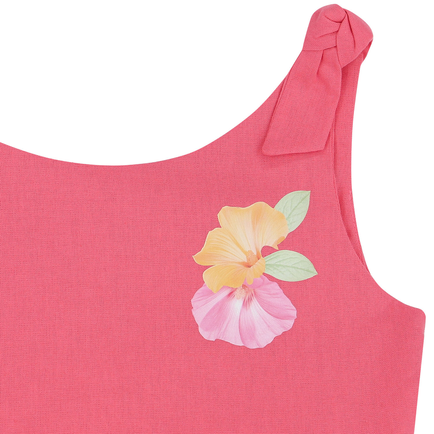 Girls Pink Floral Dress, 1, hi-res