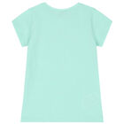 Girls Aqua Graphic Leggings Set, 1, hi-res