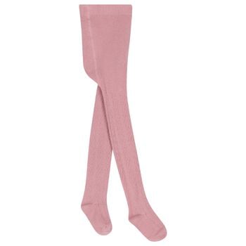 Baby Girls Pink Knitted Tights