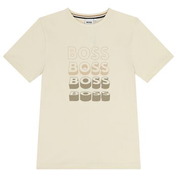 Boys Ivory Logo T-Shirt