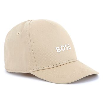 Boys Beige Logo Cap
