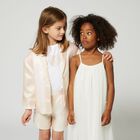 Girls White Ruffled Heart T-Shirt, 1, hi-res