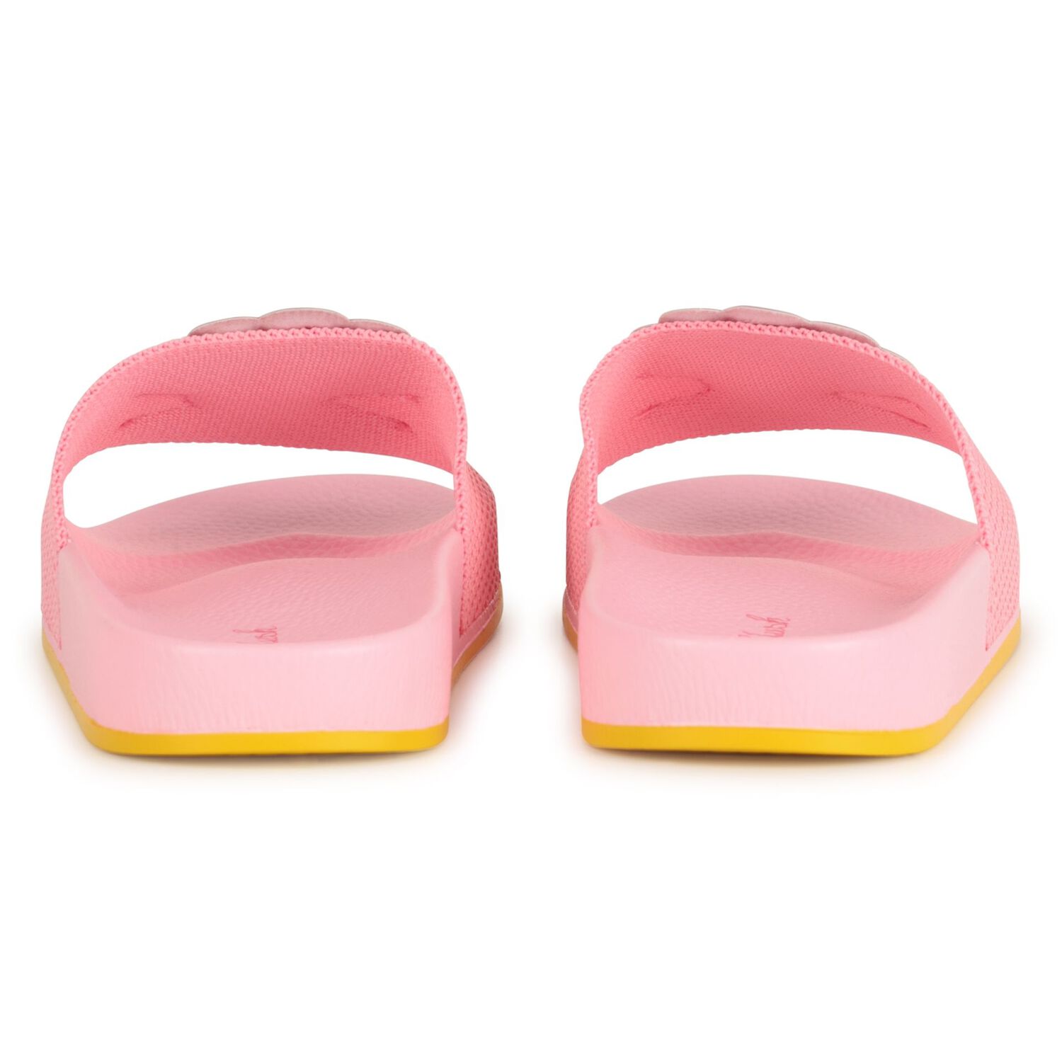 Girls Pink Iridescent Shell Sliders, 1, hi-res image number null