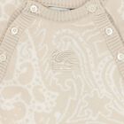 Beige Logo Paisley Knitted Babygrow Gift Set, 1, hi-res