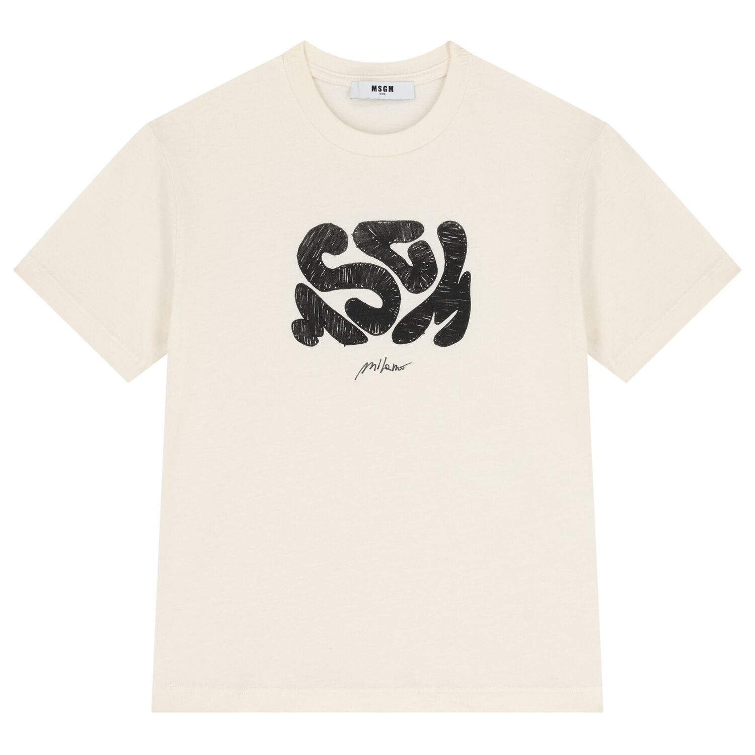 Boys Ivory Logo T-Shirt, 1, hi-res