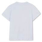 Younger Boys Blue Tiger Logo T-Shirt, 1, hi-res