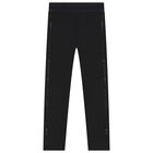 Girls Black Logo Leggings, 1, hi-res