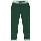 Boys Green Logo Joggers, 1, hi-res