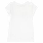 Girls White Floral T-Shirt, 1, hi-res