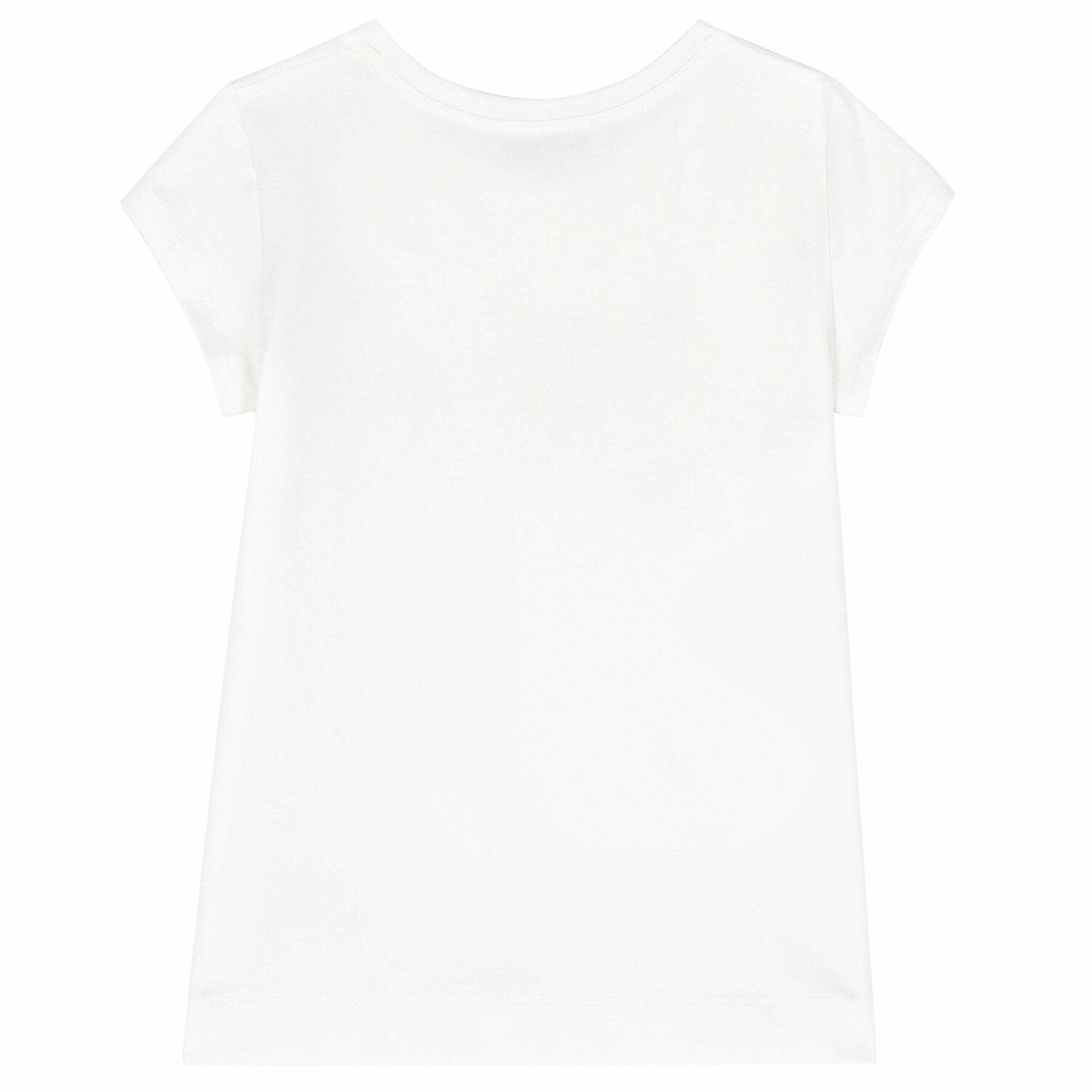 Girls White Floral T-Shirt, 1, hi-res image number null
