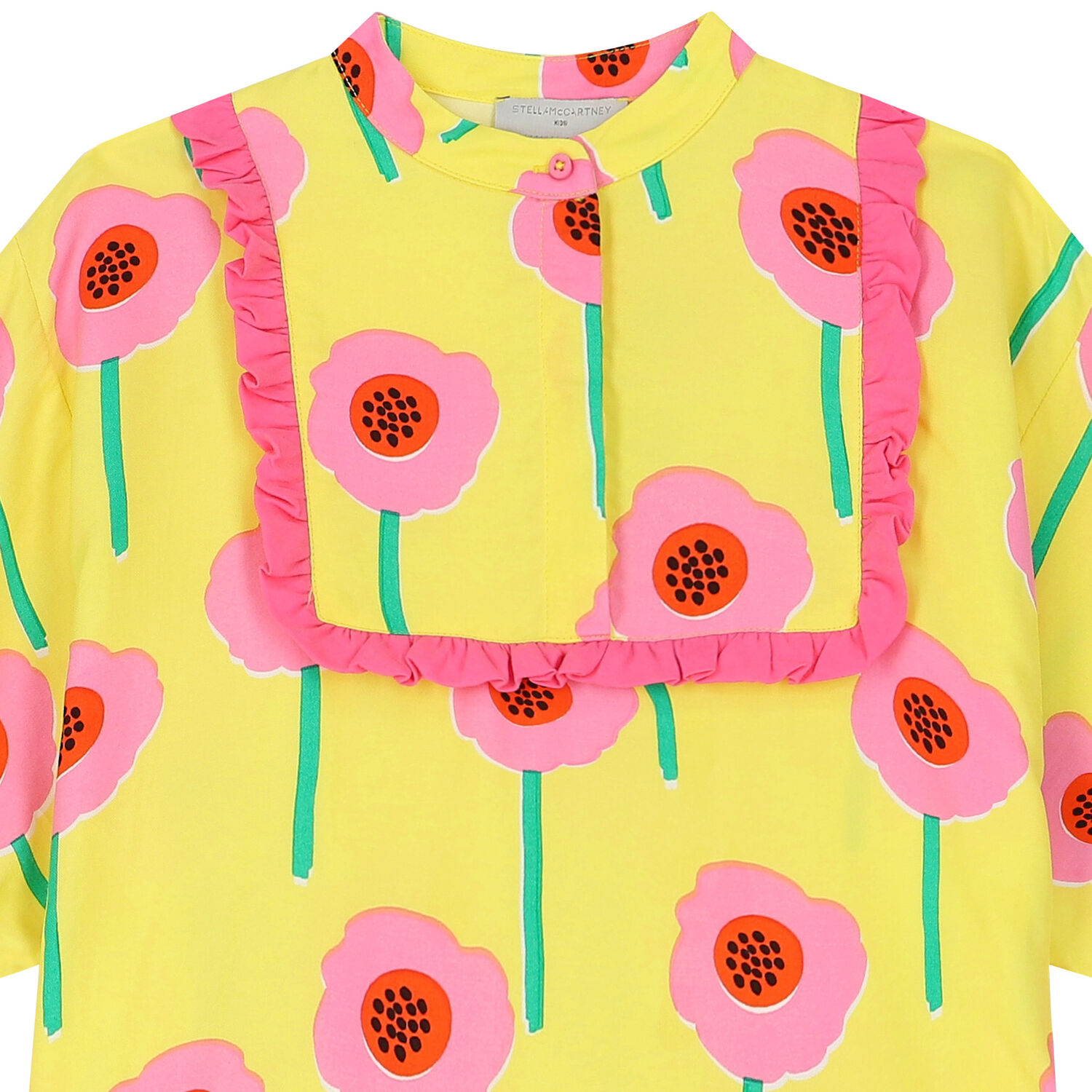 Girls Yellow & Pink Flower Dress, 1, hi-res image number null