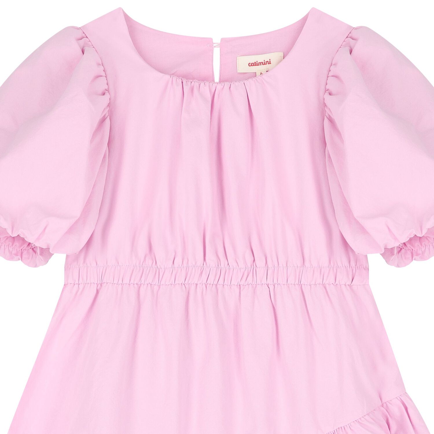 Girls Pink Flared Dress, 1, hi-res