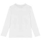 Boys White Teddy Bear Long Sleeve Top, 1, hi-res