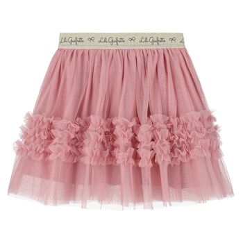 Girls Pink Tulle Skirt