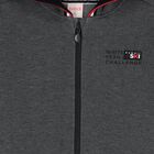 Boys Grey Logo Hooded Zip Up Top , 1, hi-res