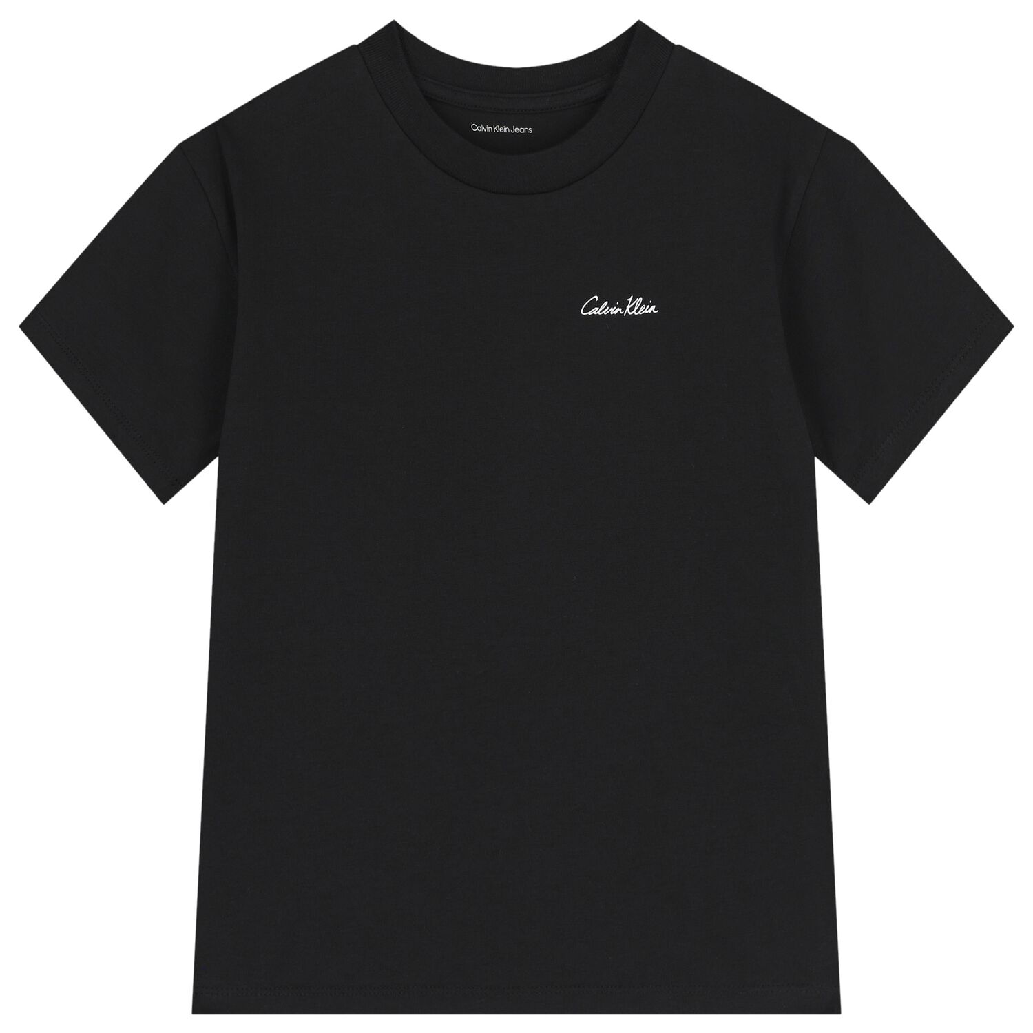 Boys Black Logo T-Shirt, 1, hi-res