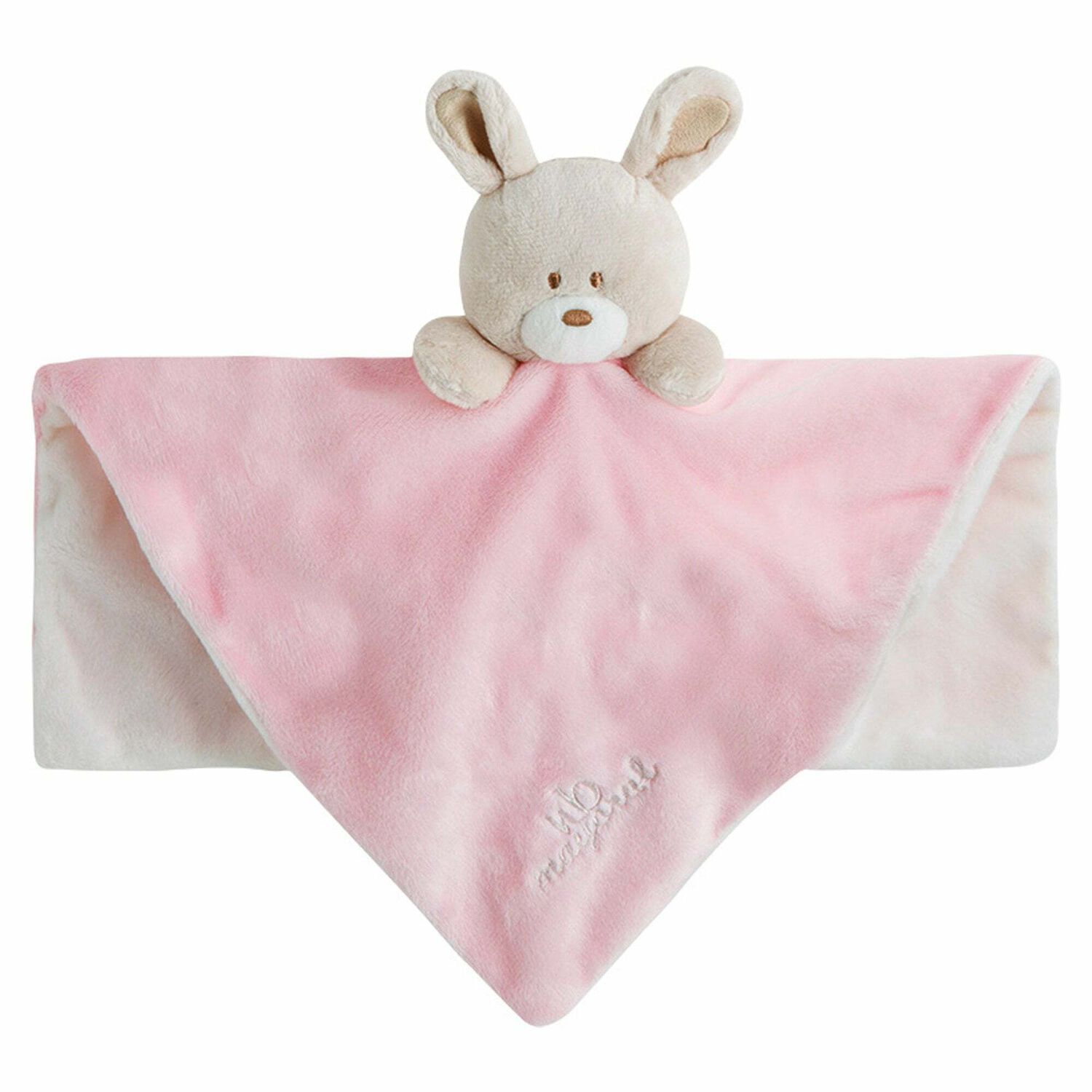 Baby Girls Pink Doudou Comforter, 2, hi-res