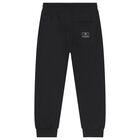 Boys Black Logo Joggers, 1, hi-res