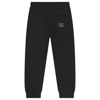 Boys Black Logo Joggers