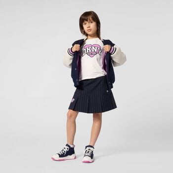 Girls Ivory Heart Logo T-Shirt