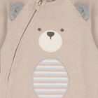 Baby Boys Beige Teddy Bear Romper Gift Set, 1, hi-res
