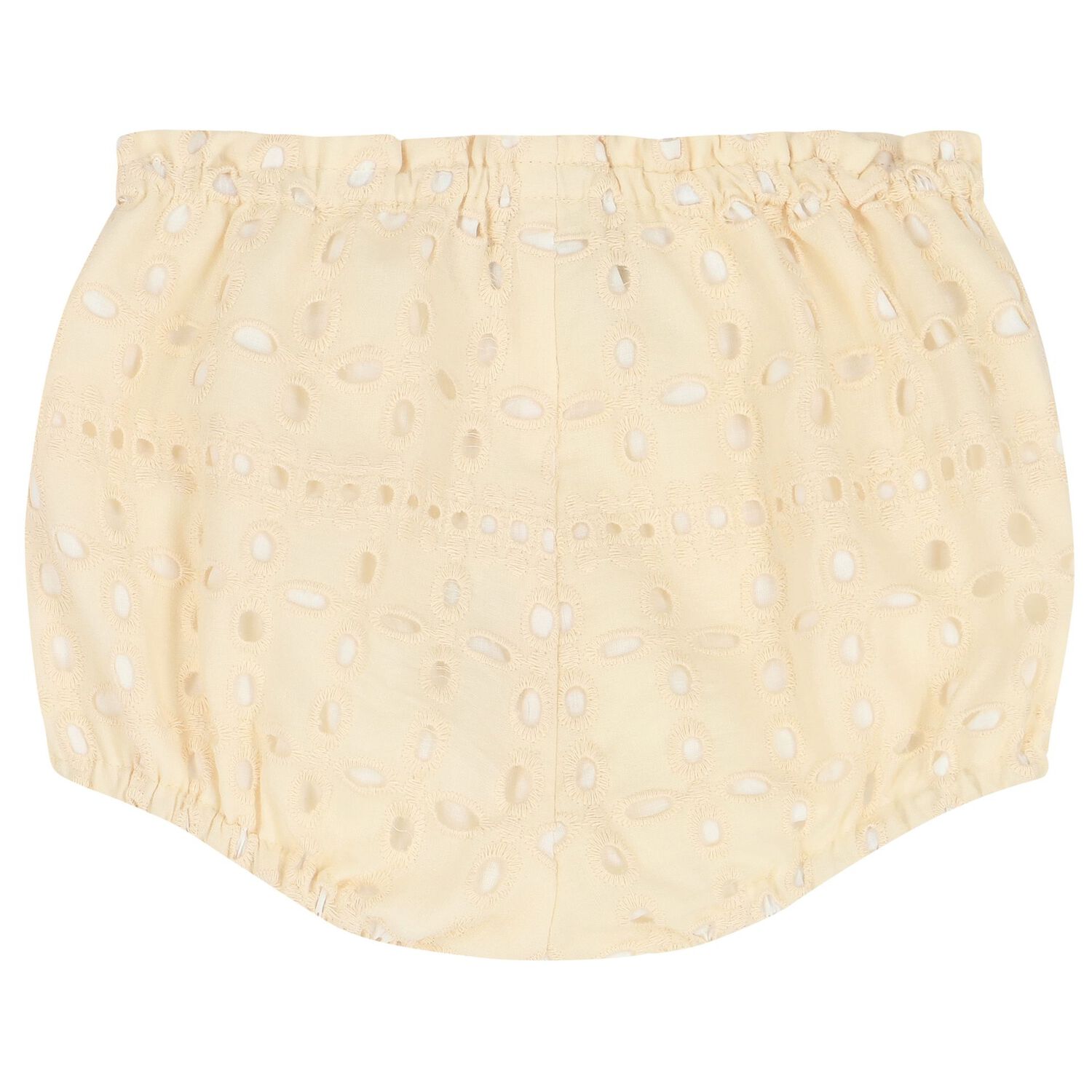 Baby Girls Ivory Broderie Anglaise Ruffle Dress Set, 1, hi-res image number null