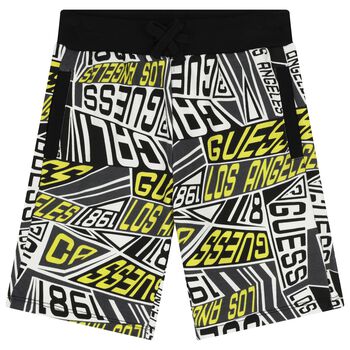 Boys Black Logo Shorts
