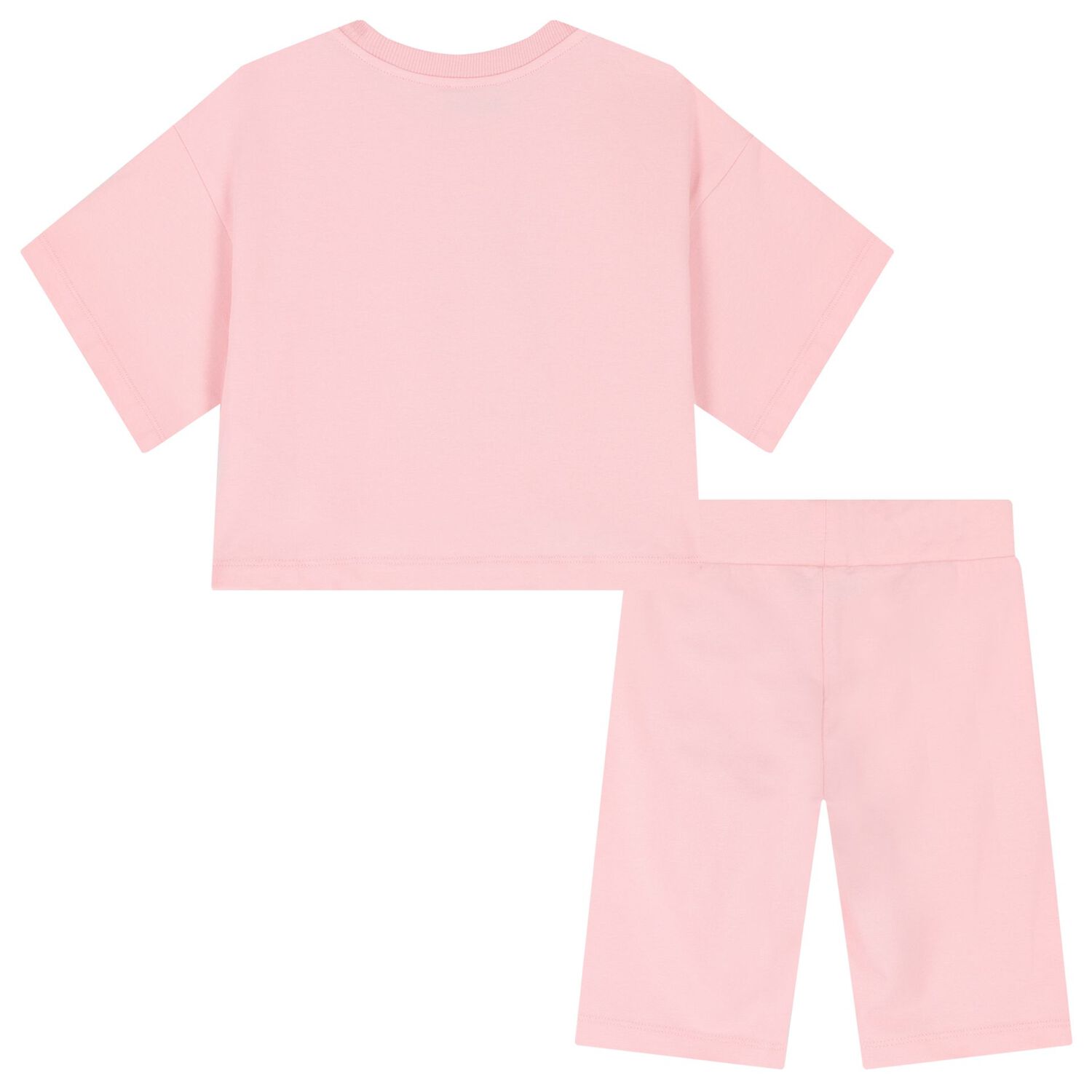 Girls Pink Teddy Bear Cycling Shorts Set, 1, hi-res image number null