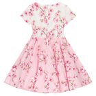 Girls Pink Cherry Blossom Dress, 1, hi-res