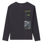 Boys Grey Long Sleeve Top, 1, hi-res