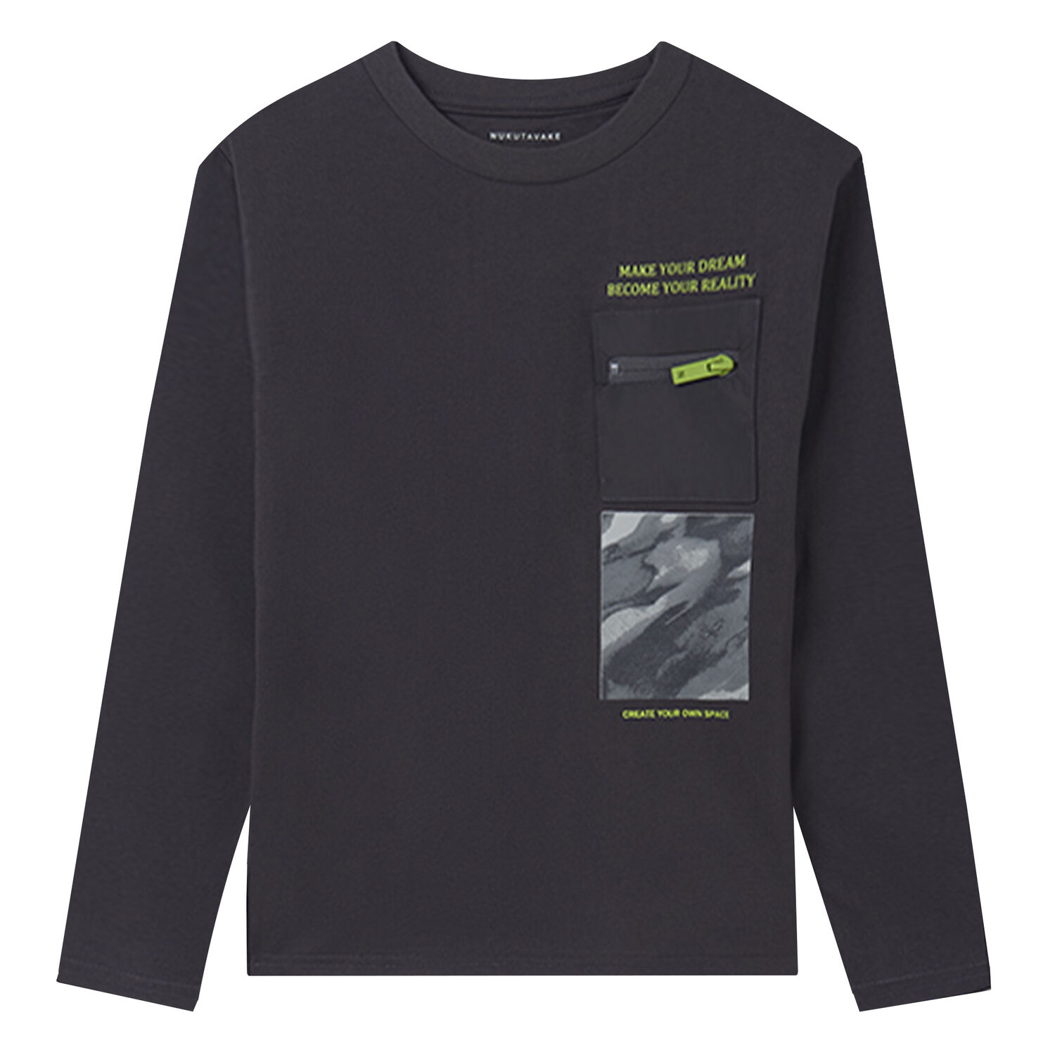 Boys Grey Long Sleeve Top, 1, hi-res image number null