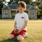 Boys Red Logo Shorts, 1, hi-res