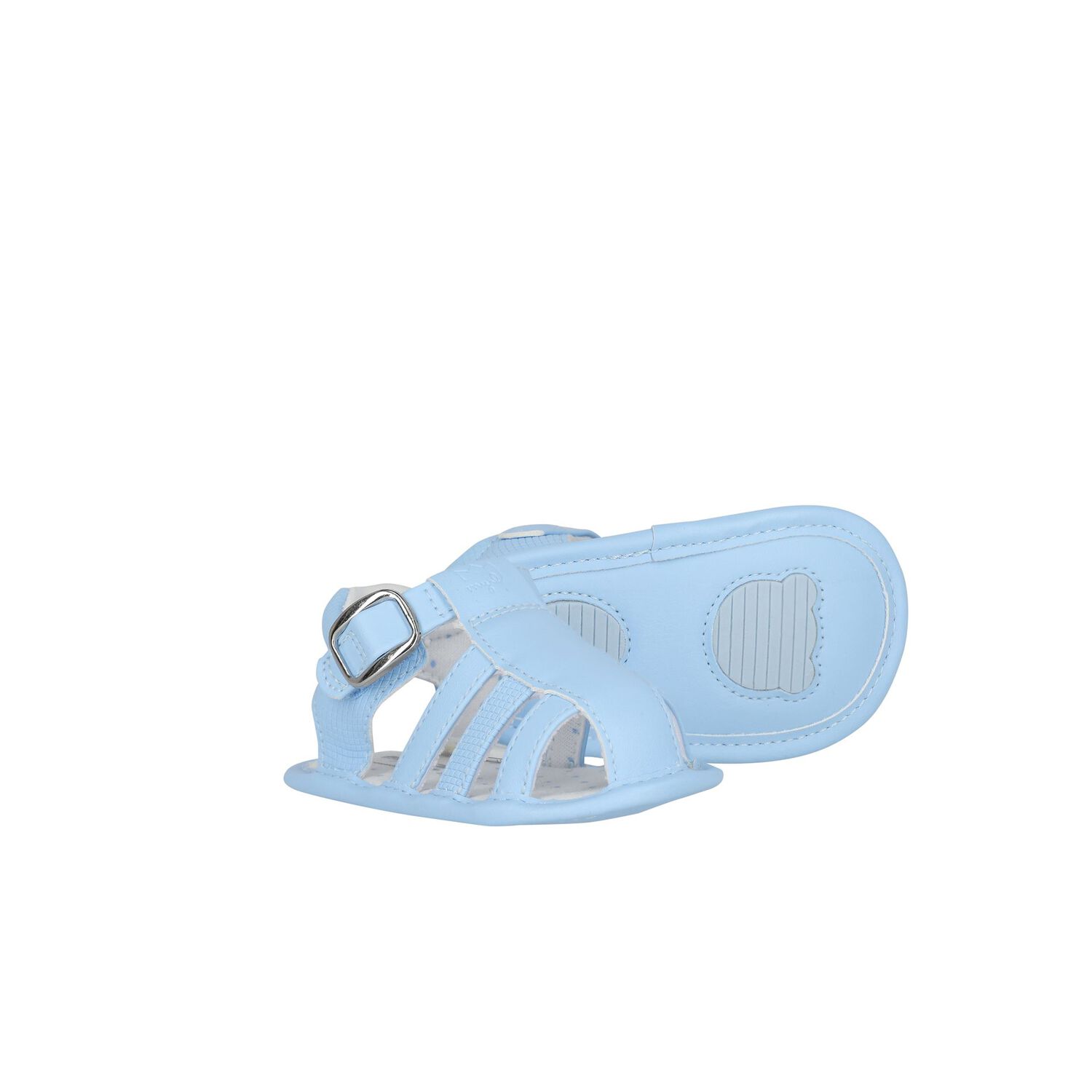 Baby Boys Blue Sandals, 2, hi-res image number null